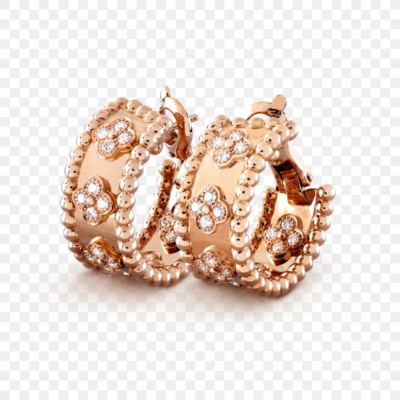 Earring Van Cleef & Arpels Jewellery Colored Gold, PNG, 1024x1024px, Earring, Body Jewelry, Bracelet, Cartier, Colored Gold Download Free