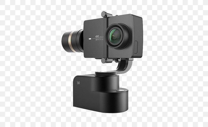 Gimbal YI Technology YI 4K Action Camera YI Lite Action Camera 16MP Real 4K Sports Camera With Builtin WIFI 2 YI Technology YI 4K+ Action Camera, PNG, 500x500px, 4k Resolution, Gimbal, Action Camera, Camera, Camera Accessory Download Free