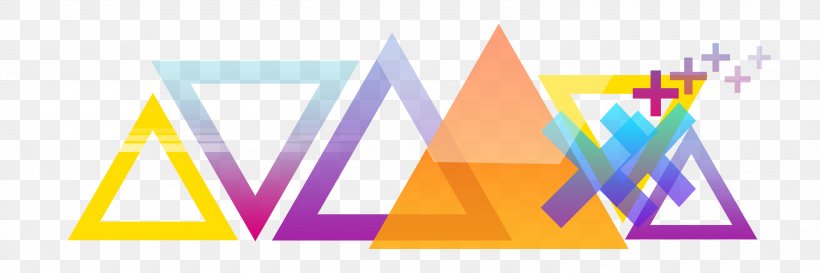 Graphic Design Triangle Logo, PNG, 3000x1000px, Triangle, Area, Brand, Diagram, Logo Download Free