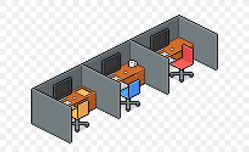 Isometric Graphics In Video Games And Pixel Art Isometric Projection Office, PNG, 700x500px, Pixel Art, Art, Cubicle, Drawing, Electronic Component Download Free