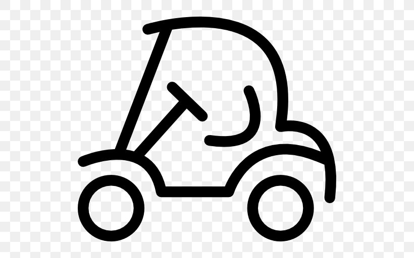 Cart Golf Buggies, PNG, 512x512px, Car, Area, Black And White, Cart, Golf Download Free