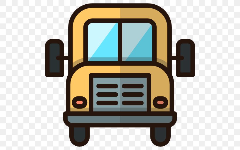 School Bus M5121 Icon, PNG, 512x512px, Bus, Express Bus Service, Motor Vehicle, School Bus, School Bus Yellow Download Free