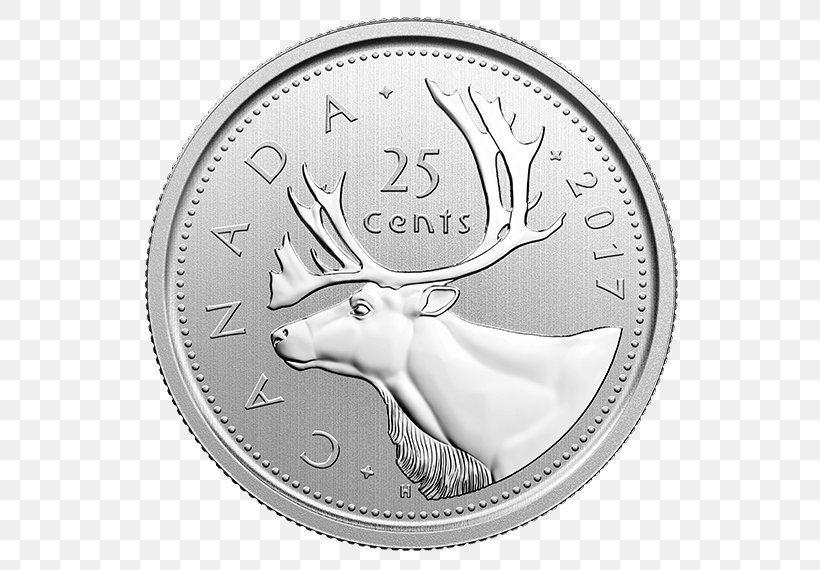 Coin 150th Anniversary Of Canada Loonie Gift, PNG, 570x570px, 5 Cent Euro Coin, 150th Anniversary Of Canada, Coin, Antler, Canada Download Free