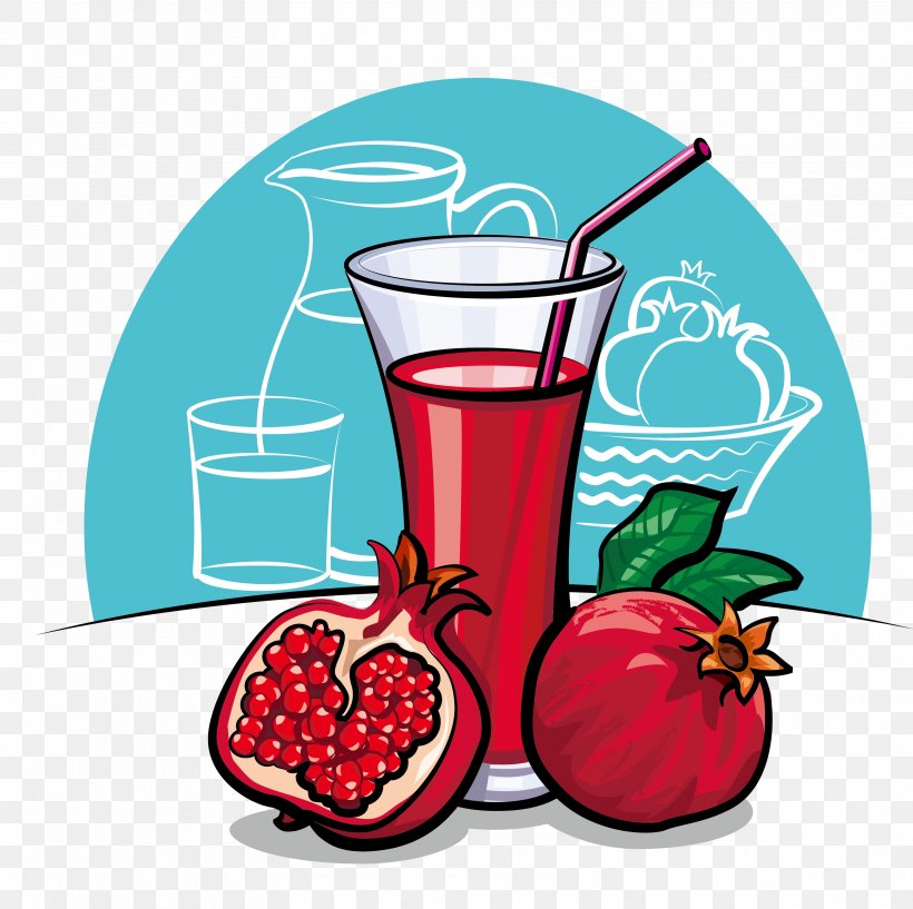 Pomegranate Juice Clip Art, PNG, 3333x3324px, Juice, Diet Food, Drawing, Drink, Food Download Free