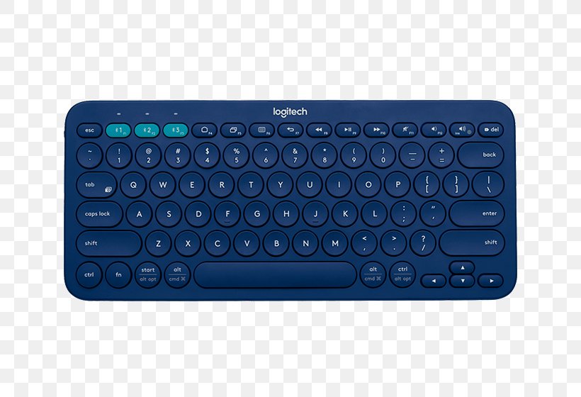 Computer Keyboard Logitech Multi-Device K380 Bluetooth Wireless Keyboard, PNG, 652x560px, Computer Keyboard, Bluetooth, Bluetooth Keyboard, Computer Component, Electric Blue Download Free