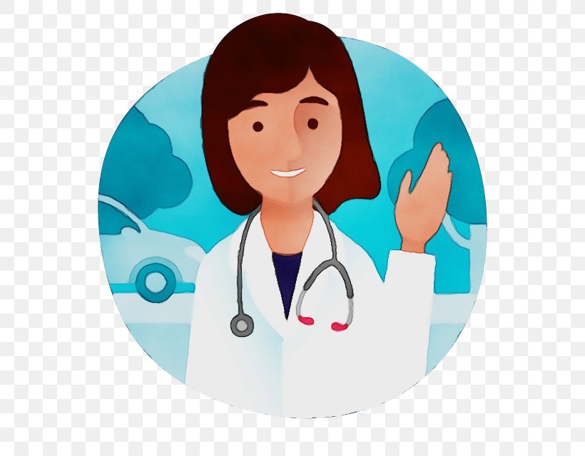 Nurse Cartoon, PNG, 640x640px, Watercolor, Cartoon, Finger, Gesture, Health Download Free