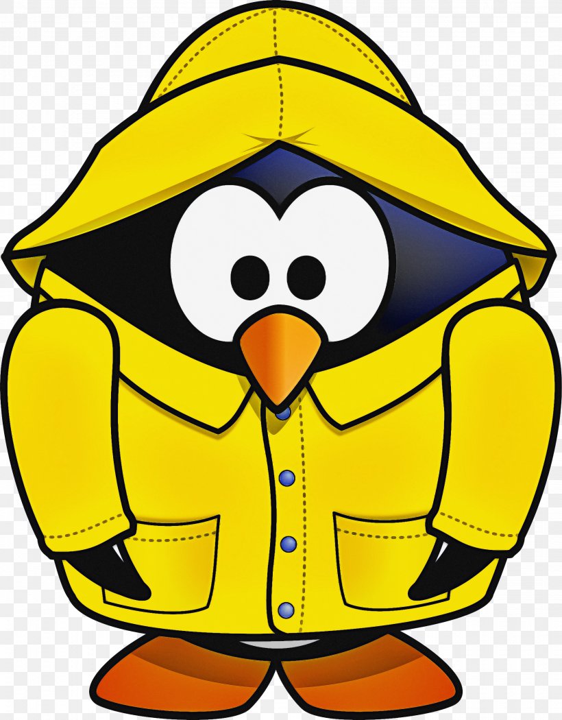 Penguin, PNG, 1873x2400px, Yellow, Bird, Cartoon, Flightless Bird, King Penguin Download Free