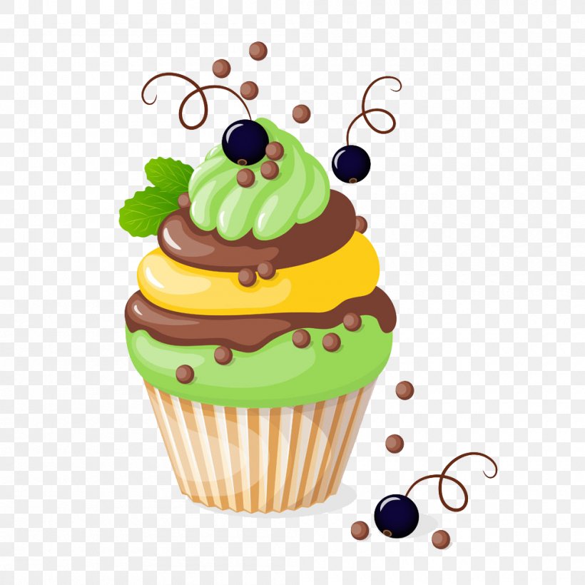 Cupcake Birthday Cake Chocolate Cake Cream Layer Cake, PNG, 1000x1000px, Cupcake, Birthday, Birthday Cake, Blueberry, Cake Download Free