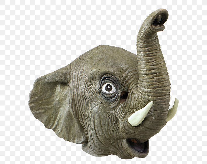 Latex Mask Animal Indian Elephant, PNG, 598x653px, Mask, Animal, Animal Figure, Elephant, Elephants And Mammoths Download Free