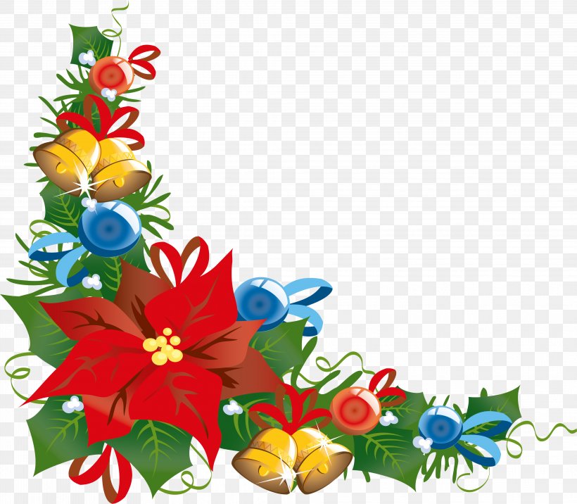 Christmas Decoration Poinsettia Christmas Tree, PNG, 4155x3631px, Christmas, Art, Artwork, Christmas And Holiday Season, Christmas Decoration Download Free