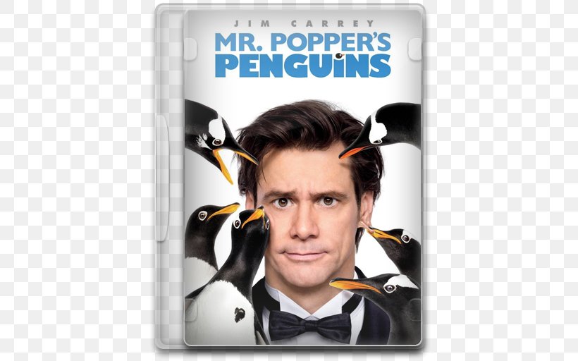 Jim Carrey Tom Popper Mr. Popper's Penguins Film Streaming Media, PNG, 512x512px, 2011, Jim Carrey, Cinema, Comedy, Film Download Free