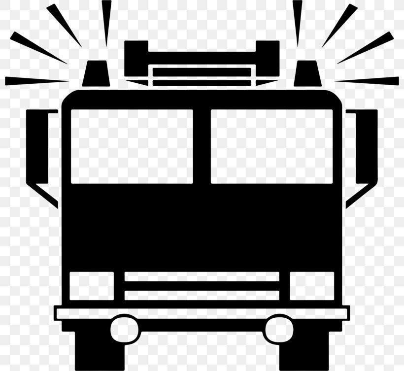 Fire Engine Firefighter Ambulance Clip Art, PNG, 800x753px, Fire Engine, Ambulance, Area, Black, Black And White Download Free