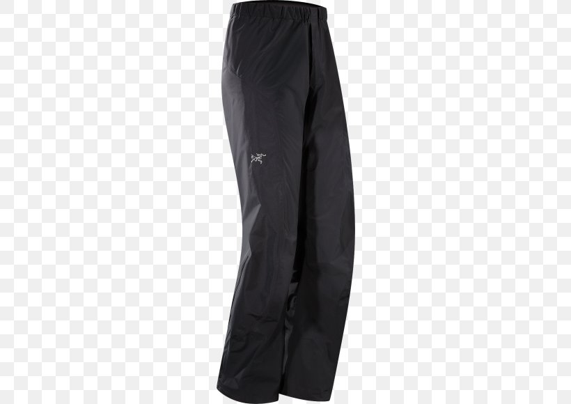 Arc'teryx Rain Pants Jacket Gore-Tex, PNG, 558x580px, Pants, Active Pants, Active Shorts, Backpacking, Black Download Free