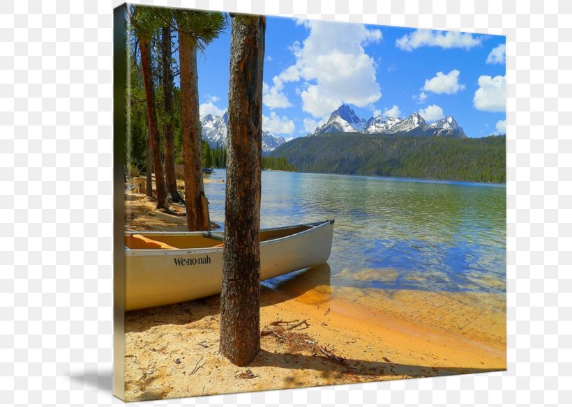 Gallery Wrap Wood Canvas Water Resources Lake, PNG, 650x584px, Gallery Wrap, Art, Boat, Canvas, Inlet Download Free