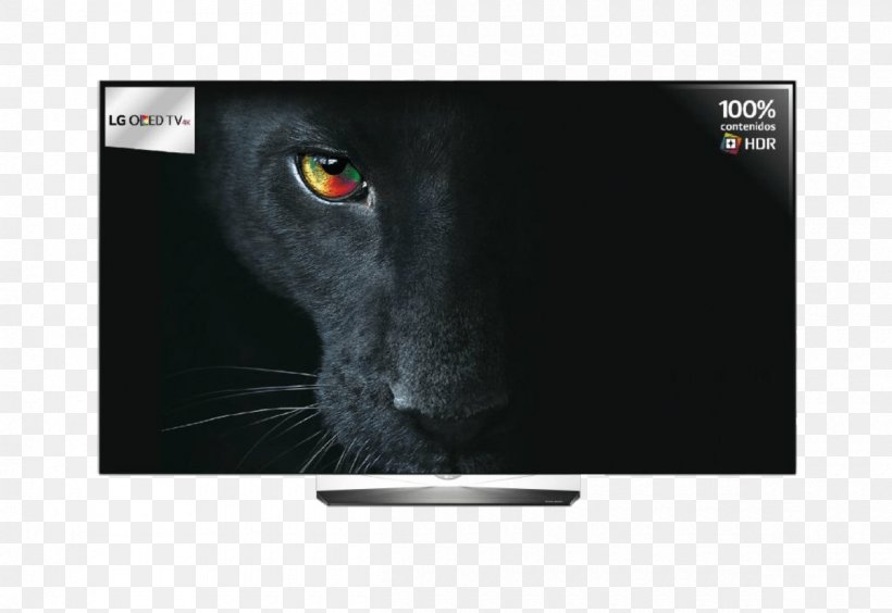 LG OLED-E7 4K Resolution Ultra-high-definition Television Smart TV, PNG, 1200x826px, 4k Resolution, Brand, Cat, Cat Like Mammal, Display Device Download Free