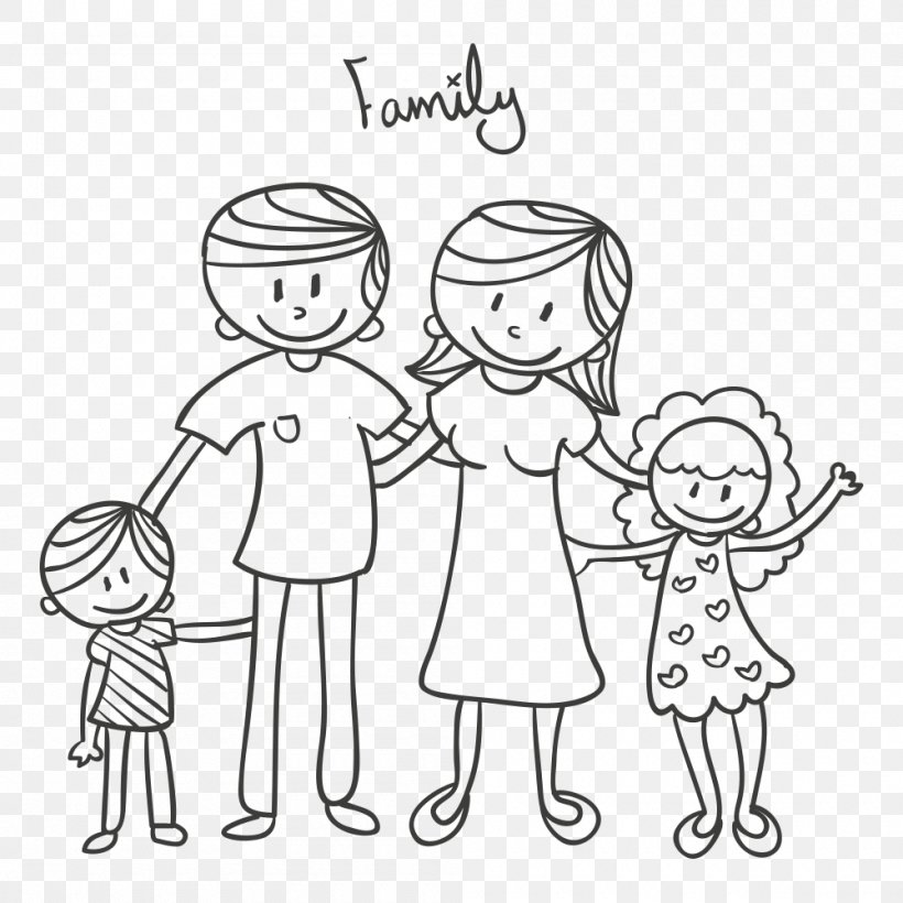 Sticker Family Wall Decal, PNG, 1000x1000px, Watercolor, Cartoon, Flower, Frame, Heart Download Free