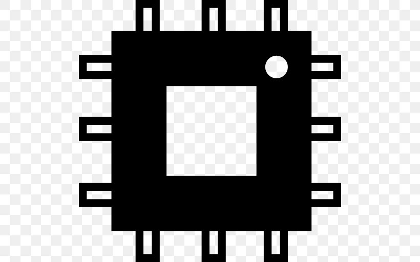 Integrated Circuits & Chips, PNG, 512x512px, Integrated Circuits Chips, Area, Black, Black And White, Brand Download Free