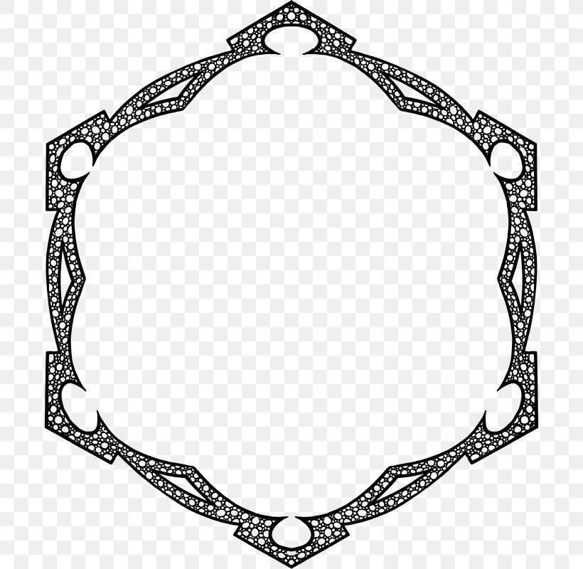 Hexagon Ornament Clip Art, PNG, 696x800px, Hexagon, Black, Black And White, Black M, Body Jewellery Download Free