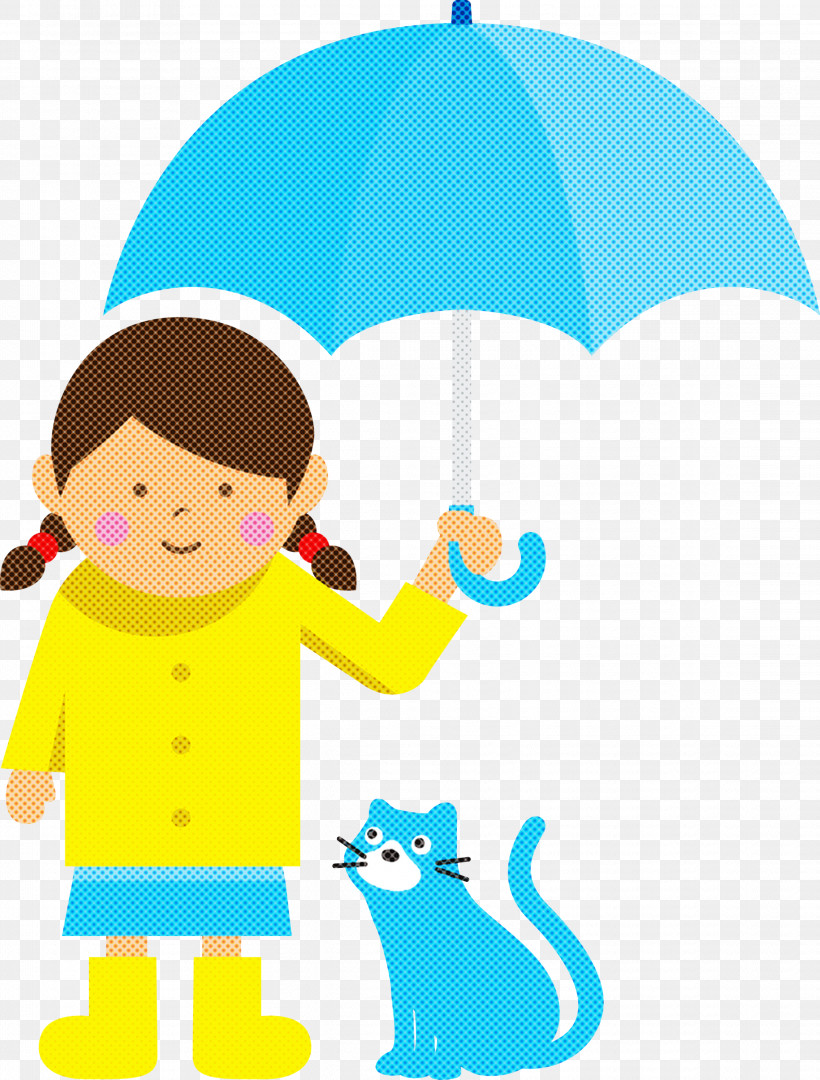 Raining Day Raining Umbrella, PNG, 2277x3000px, Raining Day, Behavior, Cartoon, Girl, Happiness Download Free