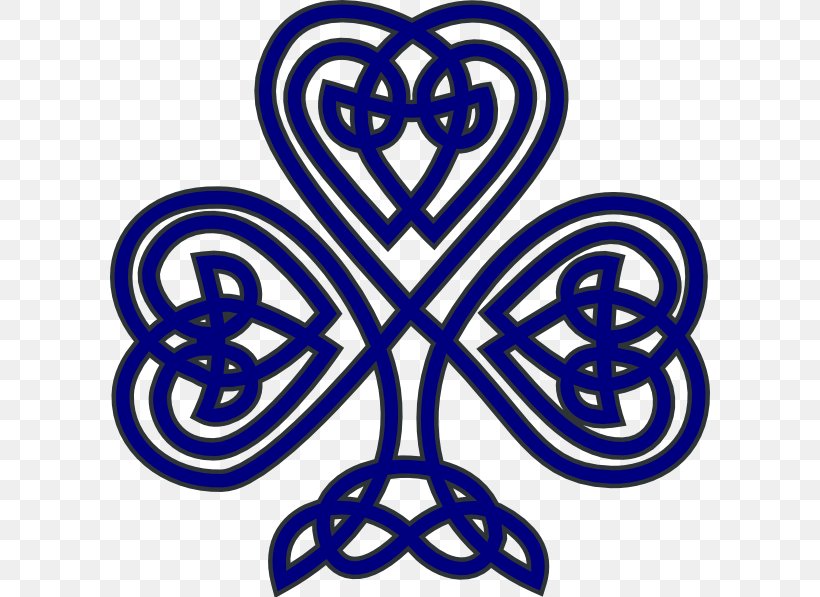Shamrock Celtic Knot Saint Patrick's Day Celts Clip Art, PNG, 600x597px, Shamrock, Area, Celtic Knot, Celts, Clover Download Free