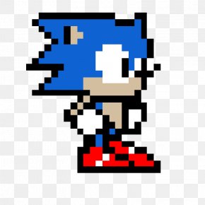 Sonic The Hedgehog - Sonic The Hedgehog Minecraft Pixel Art PNG
