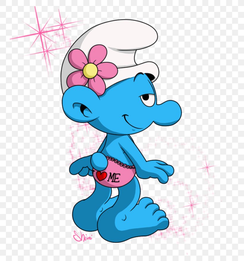 The Smurfette Vanity Smurf The Smurfs, PNG, 781x878px, Watercolor, Cartoon, Flower, Frame, Heart Download Free