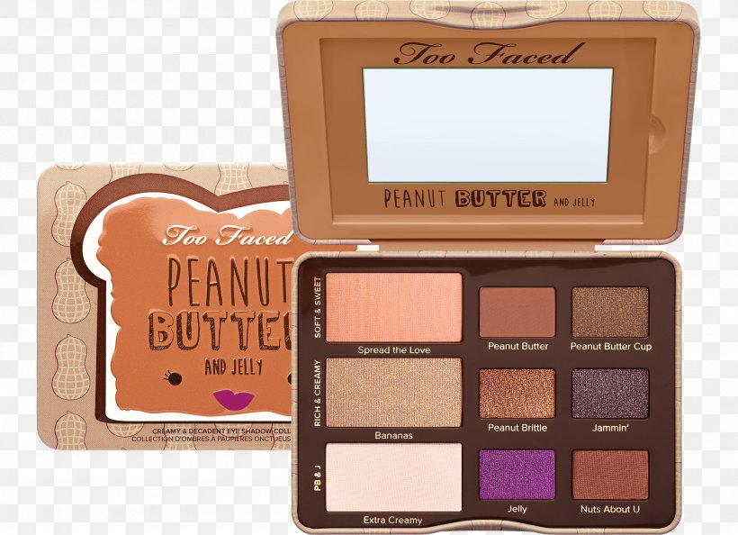 Peanut Butter And Jelly Sandwich Too Faced Peanut Butter & Jelly Eye Shadow Palette Too Faced Chocolate Bar Too Faced Sweet Peach Too Faced Peanut Butter & Honey Eye Shadow Collection, PNG, 2000x1449px, Peanut Butter And Jelly Sandwich, Confectionery, Cosmetics, Eye Shadow, Face Powder Download Free