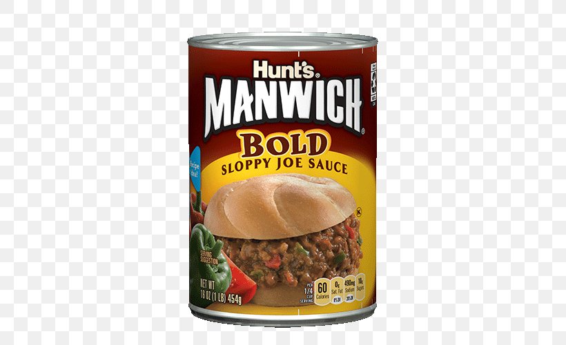 Sloppy Joe Manwich Hunt's Sauce Food, PNG, 500x500px, Sloppy Joe, American Food, Bell Pepper, Canning, Convenience Food Download Free