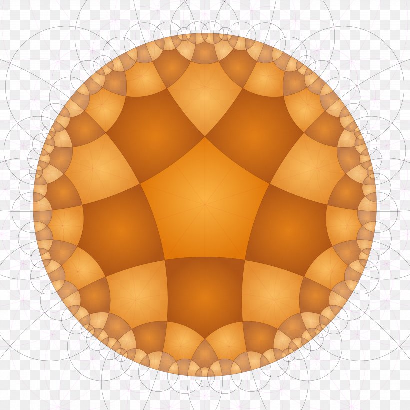 Tessellation Hyperbolic Geometry Pentagonal Tiling Circle, PNG, 3543x3543px, Tessellation, Euclidean Geometry, Hyperbolic Geometry, Hyperbolic Space, Internal Angle Download Free