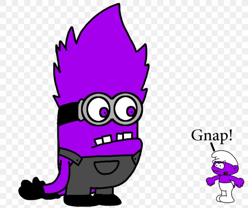 The Purple Smurfs Evil Minion Drawing YouTube, PNG, 974x820px, Purple Smurfs, Area, Artwork, Cartoon, Despicable Me Download Free