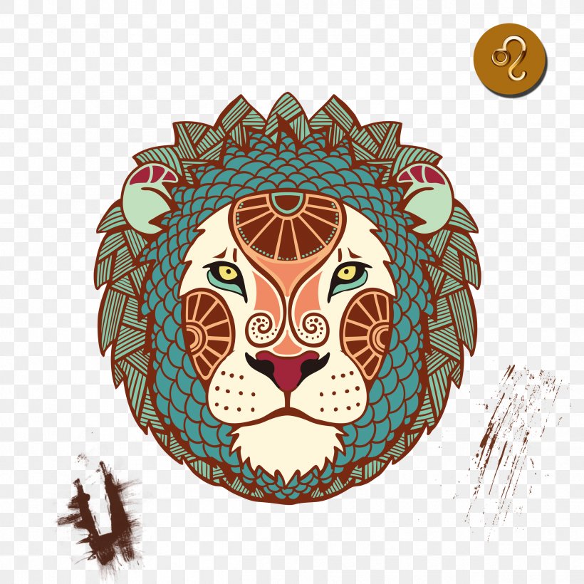 Astrological Sign Zodiac Leo Horoscope Astrology, PNG, 2502x2502px, Astrological Sign, Aries, Ascendant, Astrology, Big Cats Download Free
