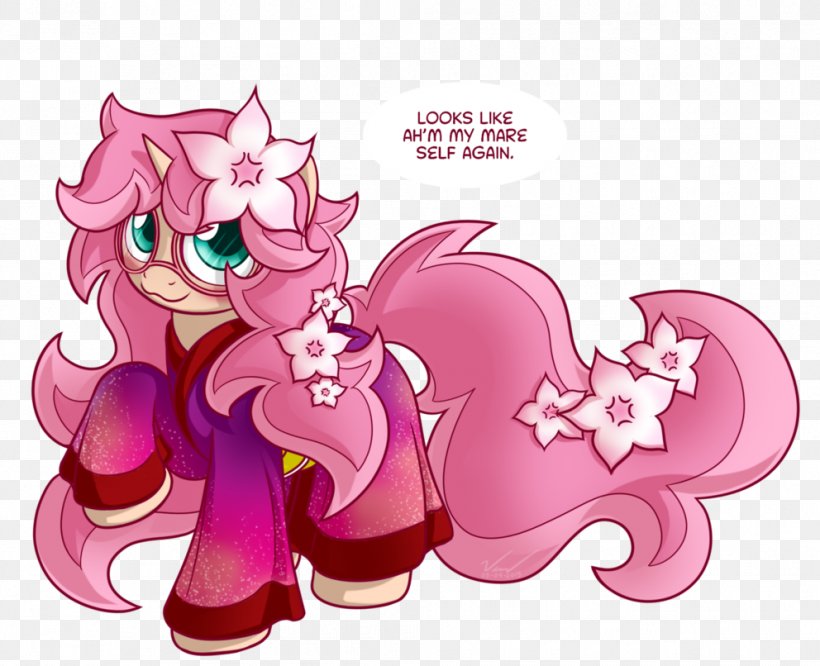 Pony Horse Equestria Cherry Blossom, PNG, 992x806px, Watercolor, Cartoon, Flower, Frame, Heart Download Free