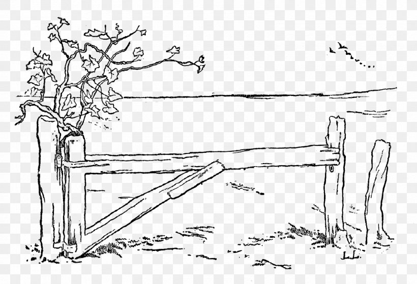 Drawing Line Art Black And White Fence, PNG, 1600x1092px, Drawing, Area, Art, Artwork, Black And White Download Free