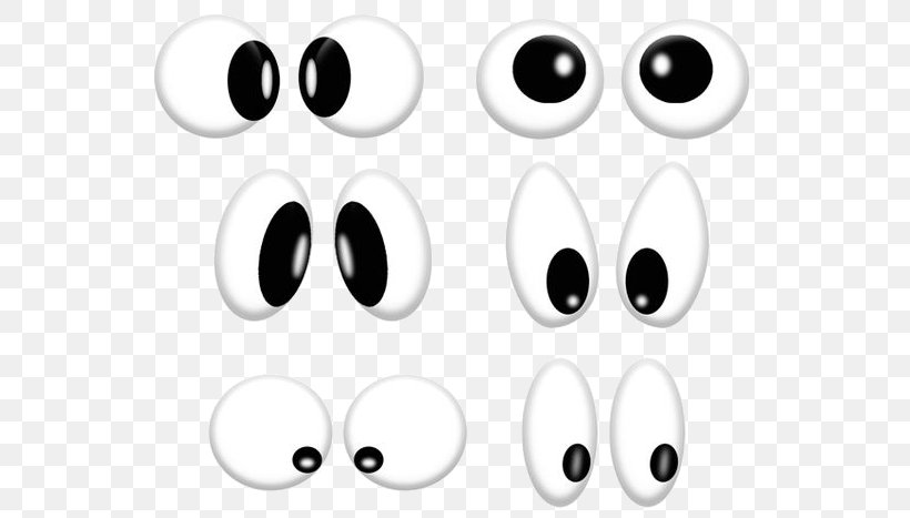 Light Googly Eyes Face Template, PNG, 555x467px, Light, Black And White, Color, Emoticon, Eye Download Free