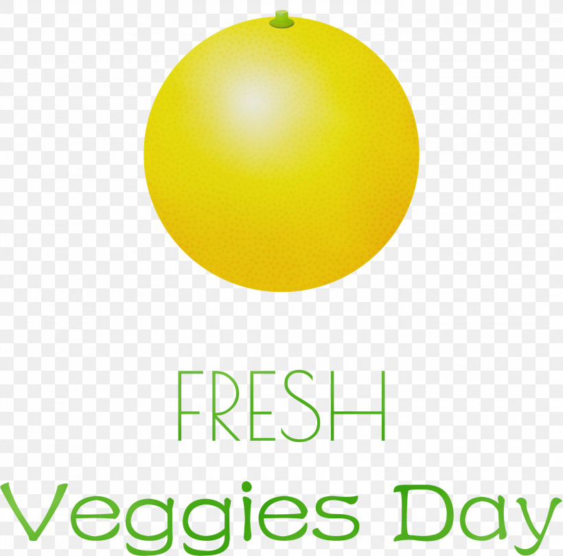 Logo Font Yellow Citrus Balloon, PNG, 3000x2964px, Fresh Veggies, Balloon, Citrus, Fruit, Logo Download Free