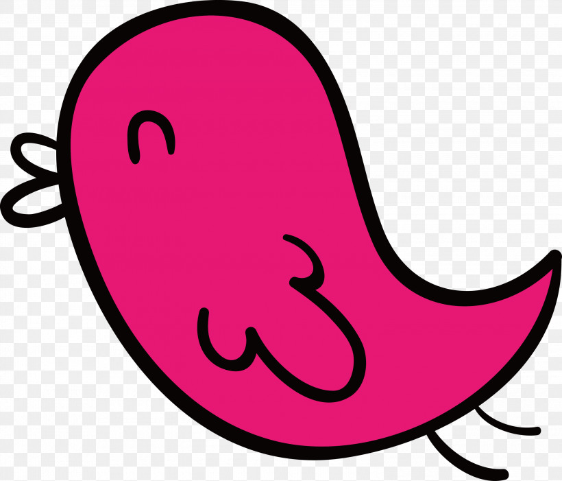 Pink Line Magenta Line Art, PNG, 3000x2566px, Cartoon Bird, Line, Line Art, Magenta, Pink Download Free