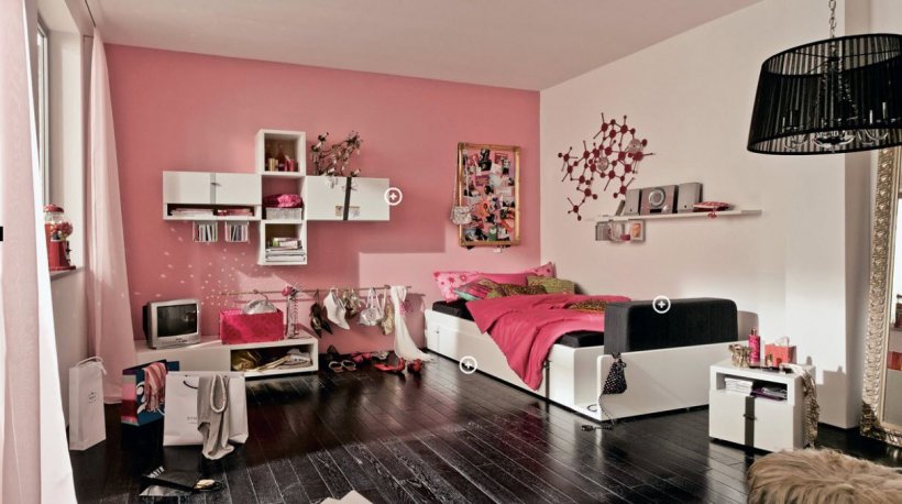 Bedroom Interior Design Services Adolescence, PNG, 1214x679px, Watercolor, Cartoon, Flower, Frame, Heart Download Free