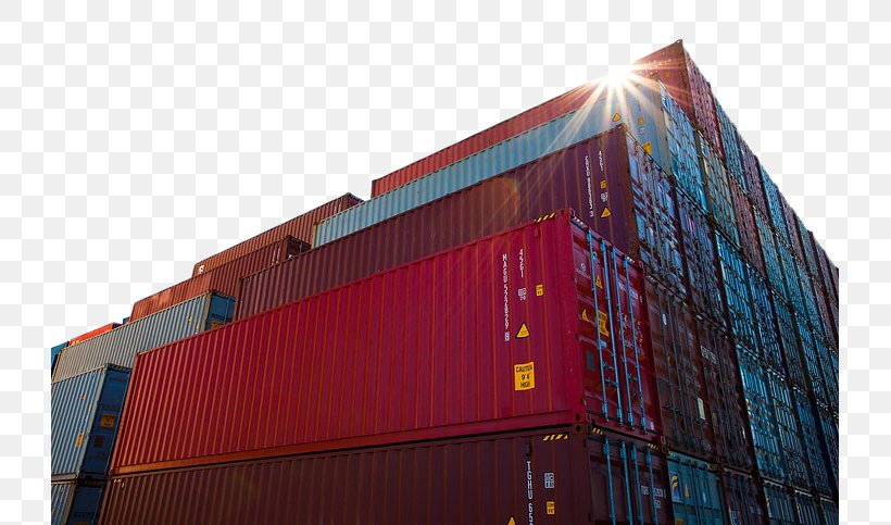 Cargo Intermodal Container Logistics Maritime Transport, PNG, 725x483px, Rail Transport, Architecture, Building, Cargo, Commercial Building Download Free