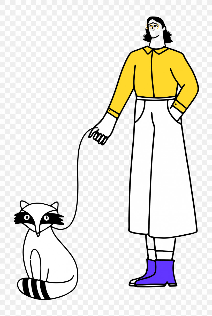 Walking The Racoon, PNG, 1676x2500px, Line Art, Architecture, Caricature, Clothing, Drawing Download Free