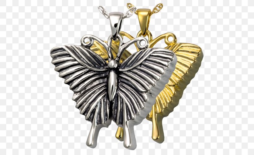 Butterfly Locket Cremation Jewellery Charms & Pendants, PNG, 500x500px, Butterfly, Antique, Body Jewellery, Body Jewelry, Charms Pendants Download Free