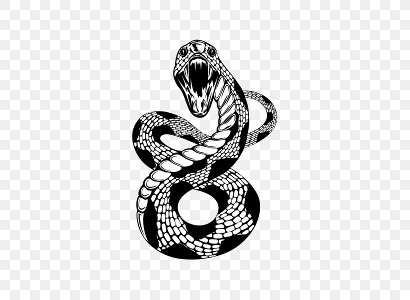 Snakes Clip Art Reptile Vector Graphics Illustration, PNG, 600x600px, Snakes, Black And White, Body Jewelry, Cobra, Common European Viper Download Free