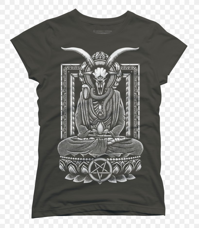T-shirt Baphomet Satanism Lucifer, PNG, 2100x2400px, Tshirt, Art, Artist, Baphomet, Black Download Free