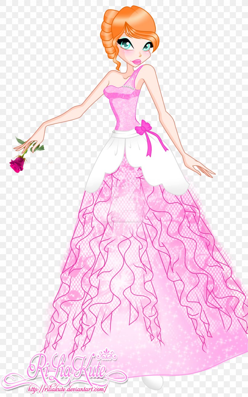 Gown Drawing Pink M Character, PNG, 1600x2560px, Watercolor, Cartoon, Flower, Frame, Heart Download Free