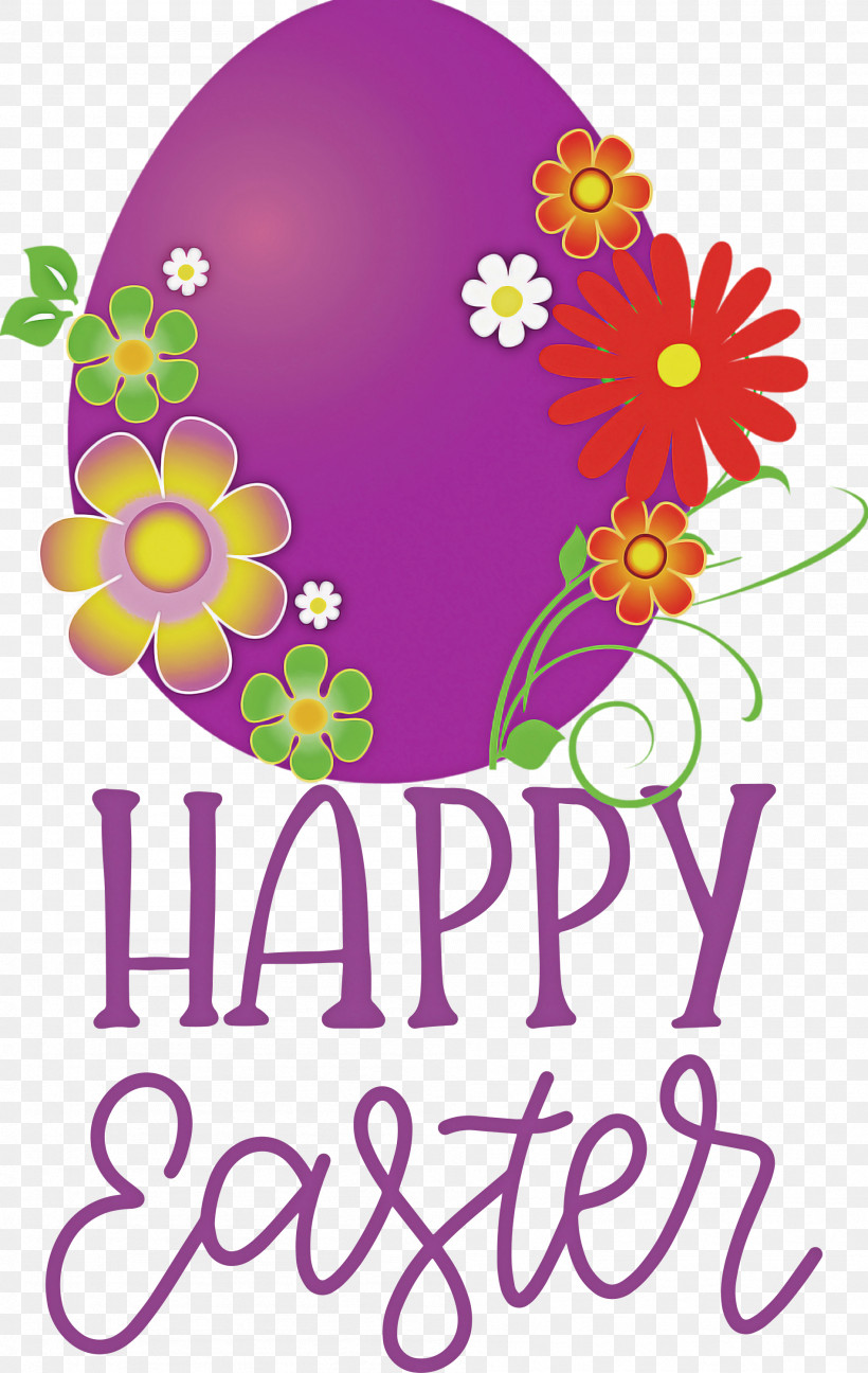 Happy Easter, PNG, 1898x3000px, Happy Easter, Balloon, Biology, Cut Flowers, Floral Design Download Free
