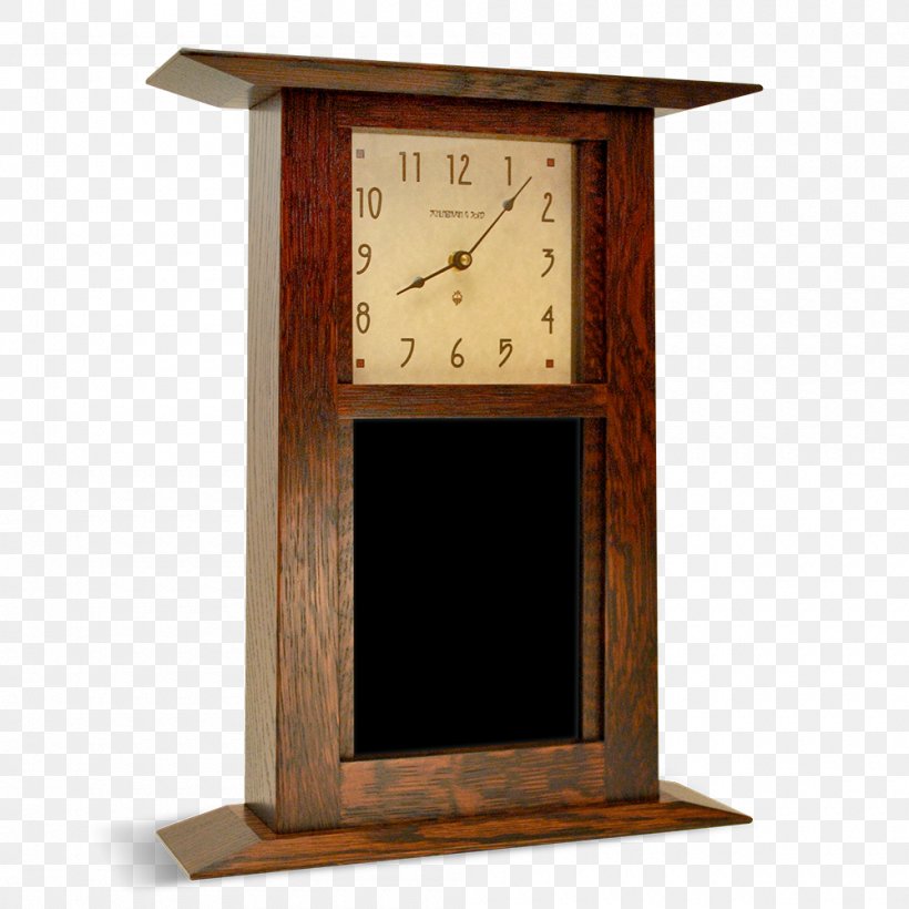 Mantel Clock Arts And Crafts Movement Mission Style Furniture, PNG, 1000x1000px, Clock, Arts And Crafts Movement, Clock Face, Craft, Floor Grandfather Clocks Download Free
