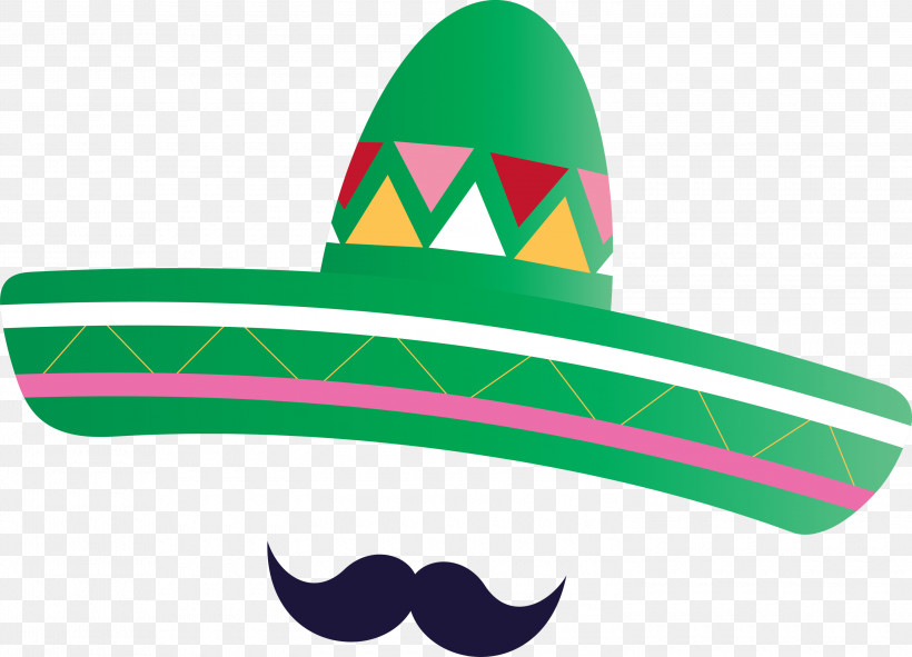 Mexico Elements, PNG, 3000x2165px, Mexico Elements, Green, Hat, Line, Logo Download Free