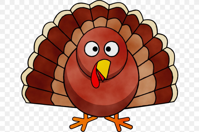 Thanksgiving, PNG, 1616x1076px, Watercolor, Beak, Bird, Cartoon, Paint Download Free