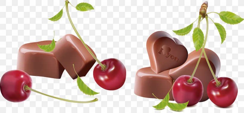 Chocolate-covered Cherry Praline Cupcake Chocolate Cake Hot Chocolate, PNG, 2269x1054px, Chocolatecovered Cherry, Bonbon, Cake, Candy, Cherry Download Free