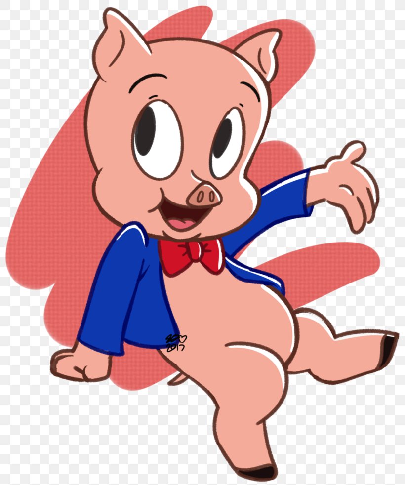 Porky Pig Miss Piggy Drawing, PNG, 813x982px, Watercolor, Cartoon, Flower, Frame, Heart Download Free