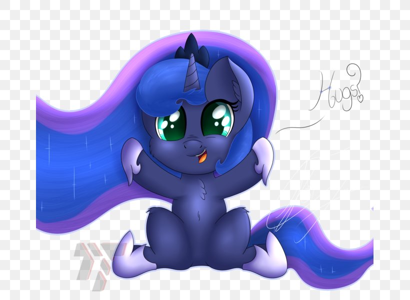 Princess Luna Princess Celestia Pony Twilight Sparkle Hug, PNG, 675x600px, Princess Luna, Blue, Cartoon, Cobalt Blue, Deviantart Download Free
